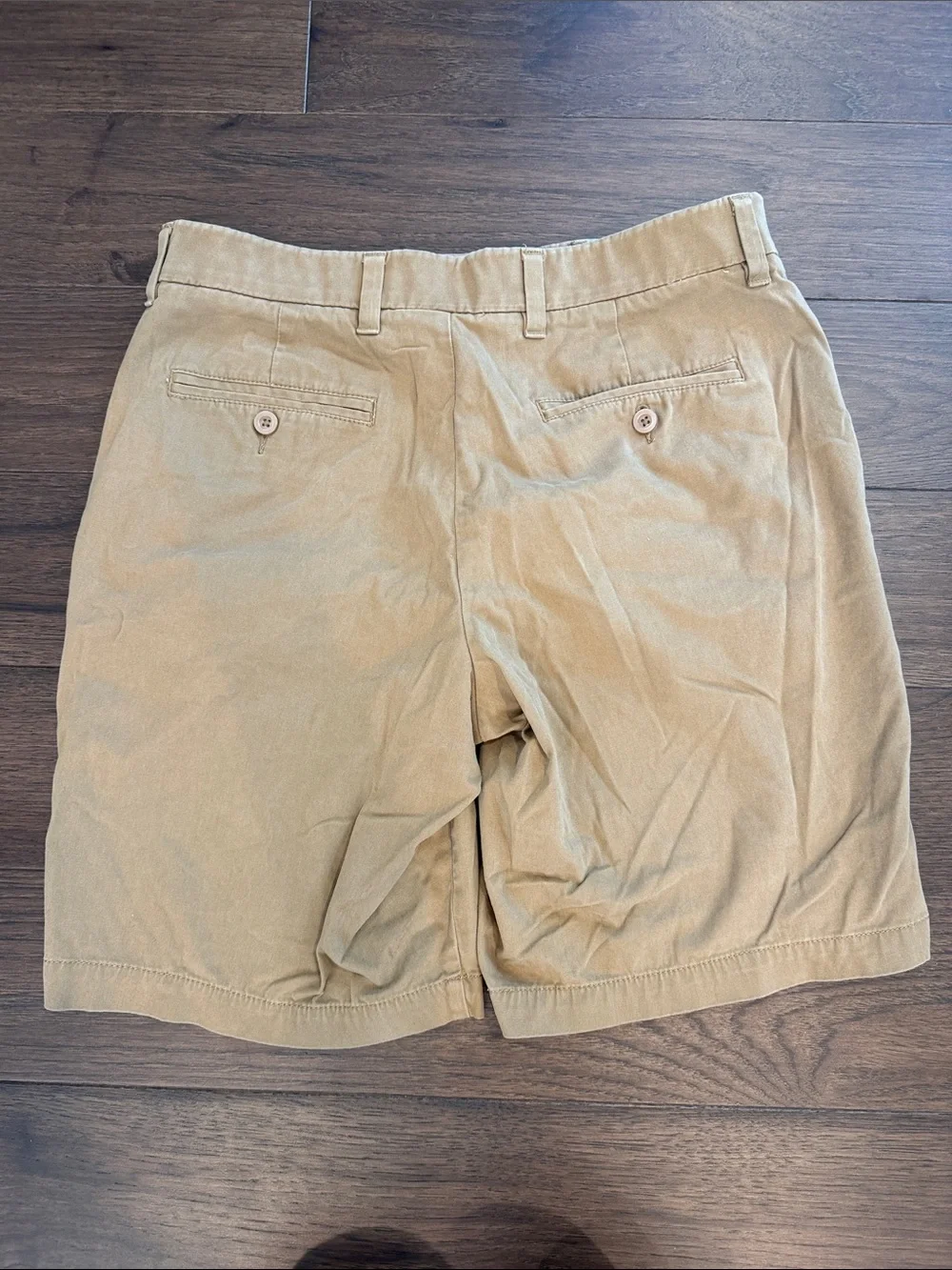 Apt. 9 Men's Tan Flat-Front Premier Flex Shorts Size 33 - C54-060